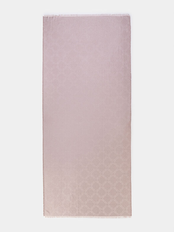 Scarf with monogram logo print - 2