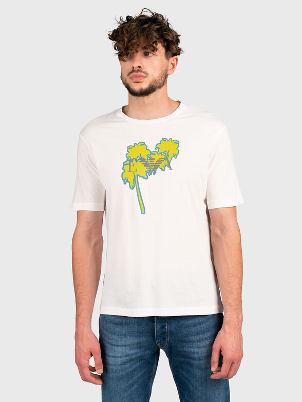 Cotton T-shirt with print - 1