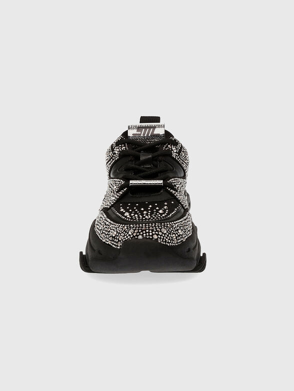 PRIVY sneakers in beige with rhinestones - 4