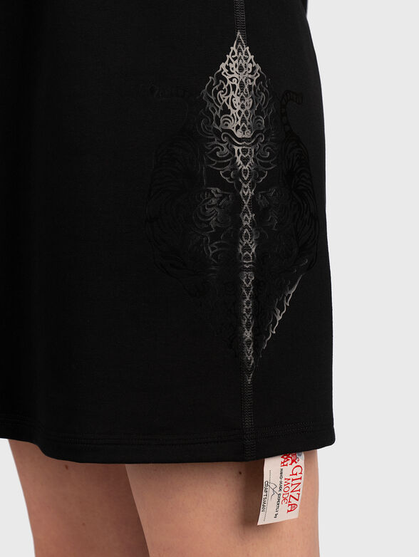DL008 sports black dress with prints - 5