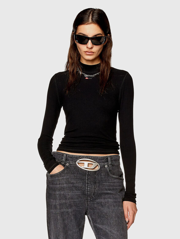 T-MOKKY-LS long sleeve blouse with logo detail - 1