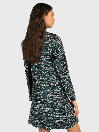 Boucle jacket with glamorous threads - 4