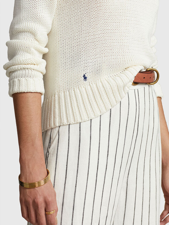 Sweater in ecru colour - 4