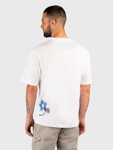 Cotton T-shirt with print - 3