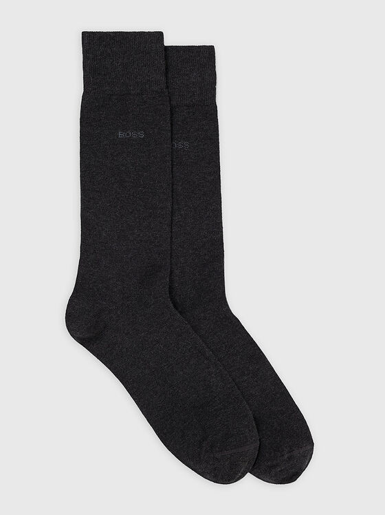 Два чифта дълги сиви чорапи  - 1