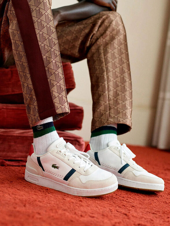 Leather and suede sneakers - 1
