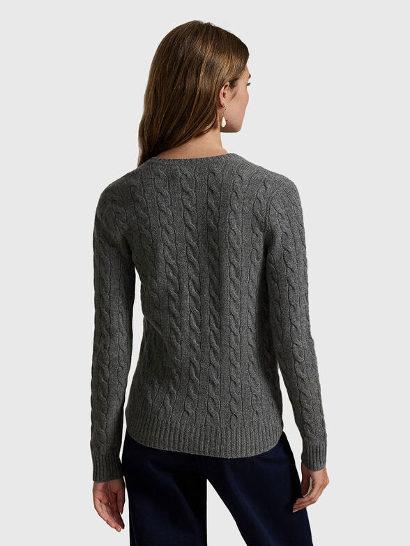 Cashmere blend wool sweater - 3