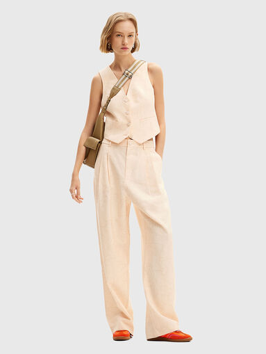 Trousers with floral motifs - 5