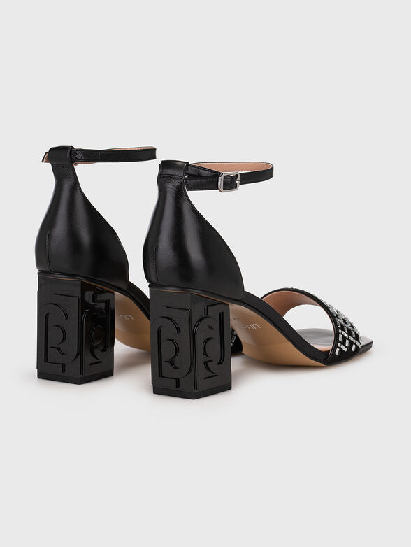 VIOLET black heeled sandals - 3