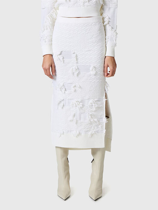 White knit skirt 