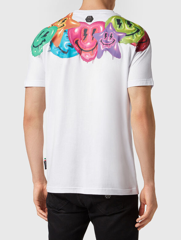 SMILE round neck T-shirt in black - 2