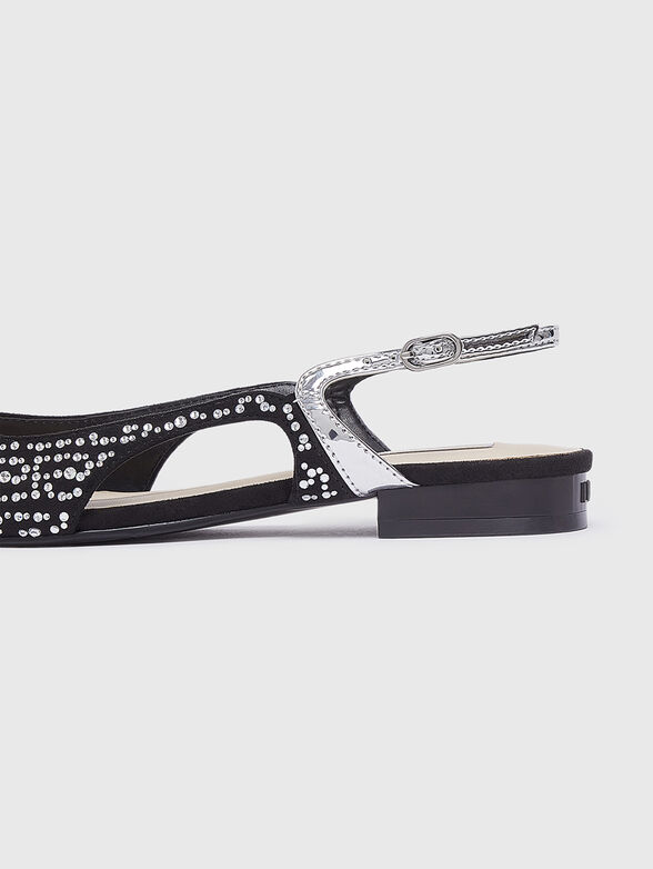 Ballet flats with rhinestones - 4