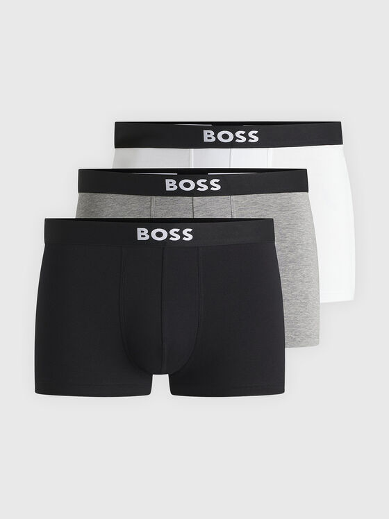 Set of three pairs of colorful boxer shorts - 1