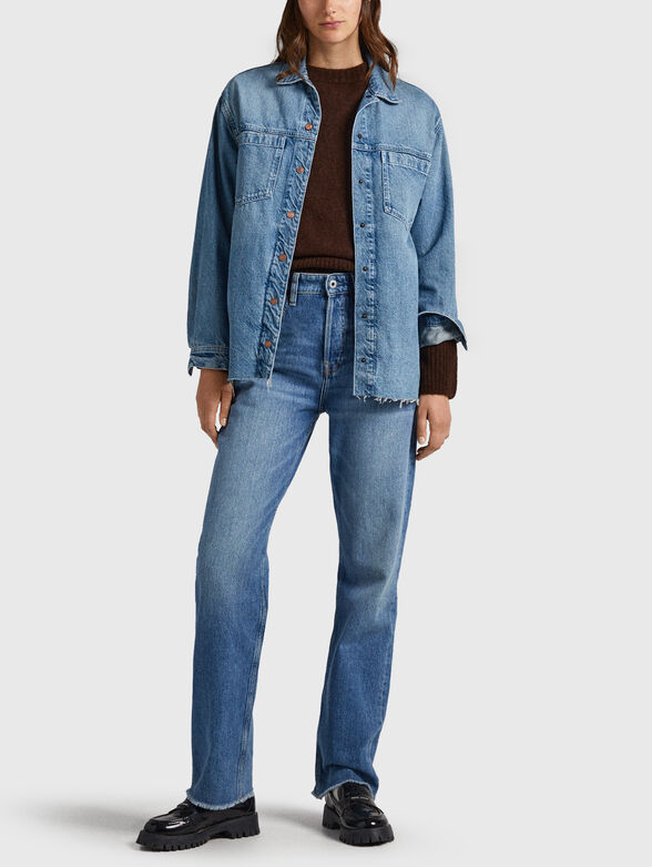 Denim jacket in blue color - 2