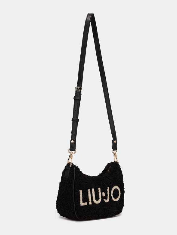 Hobo bag with soft plush texture - 5