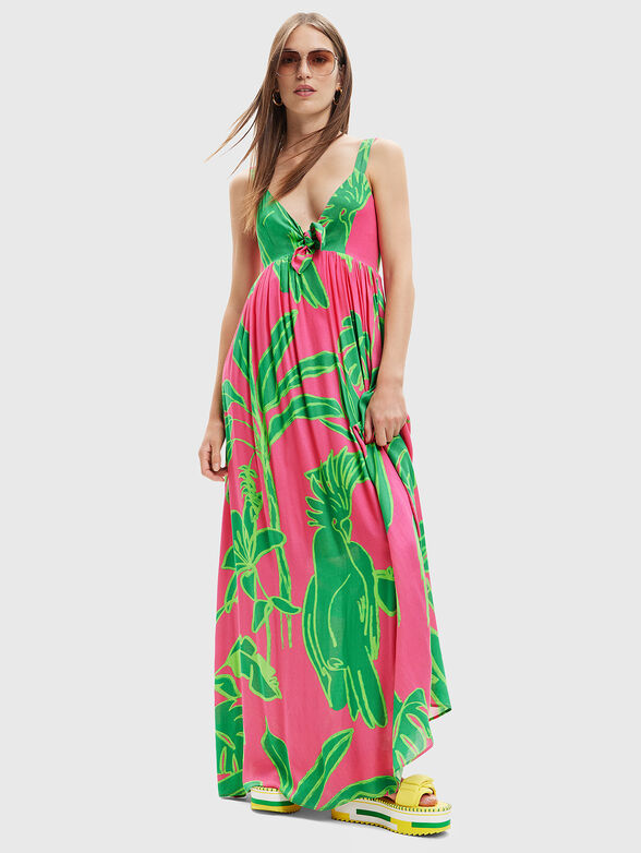 DAMILA maxi dress with colorful print - 0