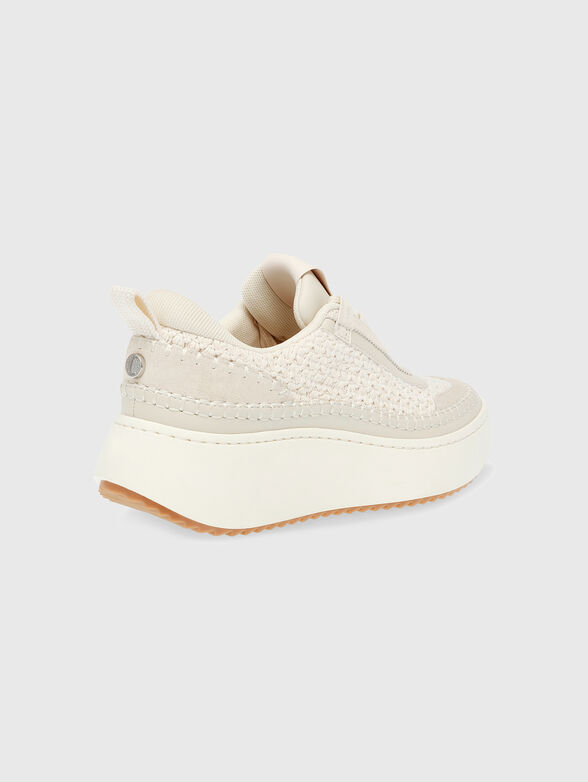 DOUBLETAKE sneaker in beige on platform - 4