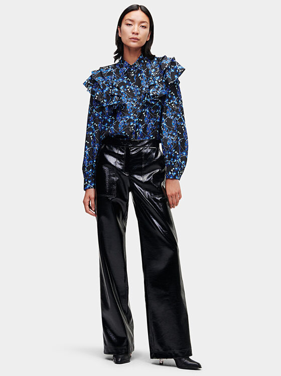 Silk shirt with long sleeve - 1