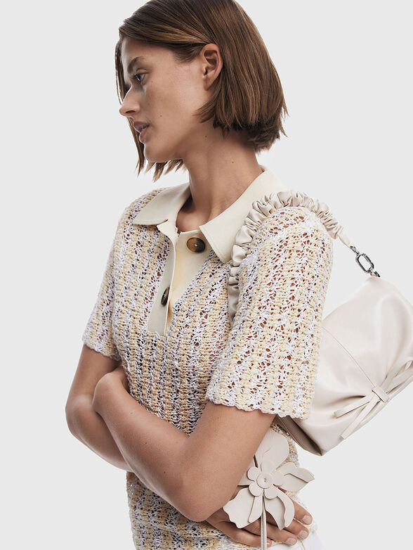 Small bag with removable handle and logo - 2