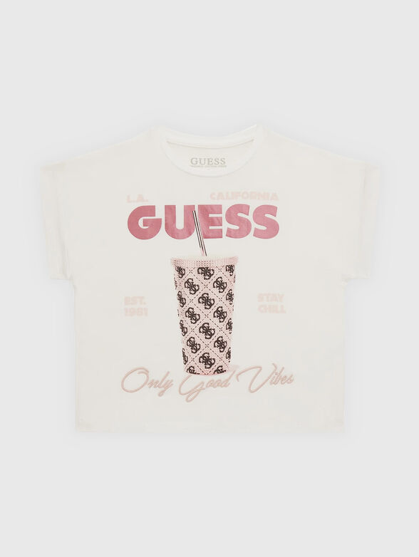 Cotton T-shirt with print - 1