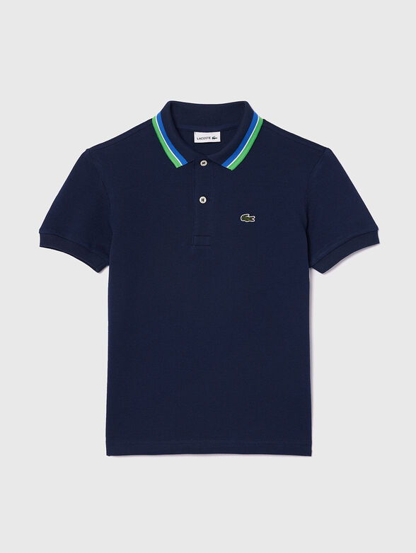 Polo shirt with contrast collar  - 1