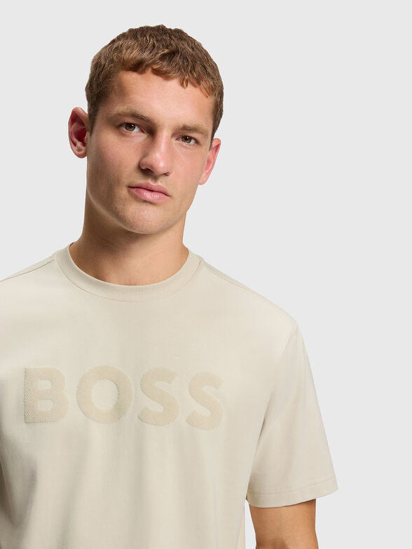 T-shirt with embossed logo  - 4
