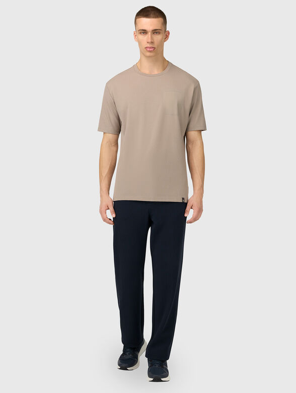 Cotton blend trousers with ties - 4