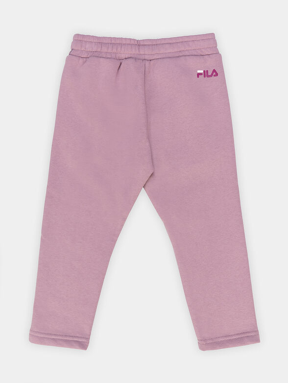 BITONTO pink sports pants with logo details - 2