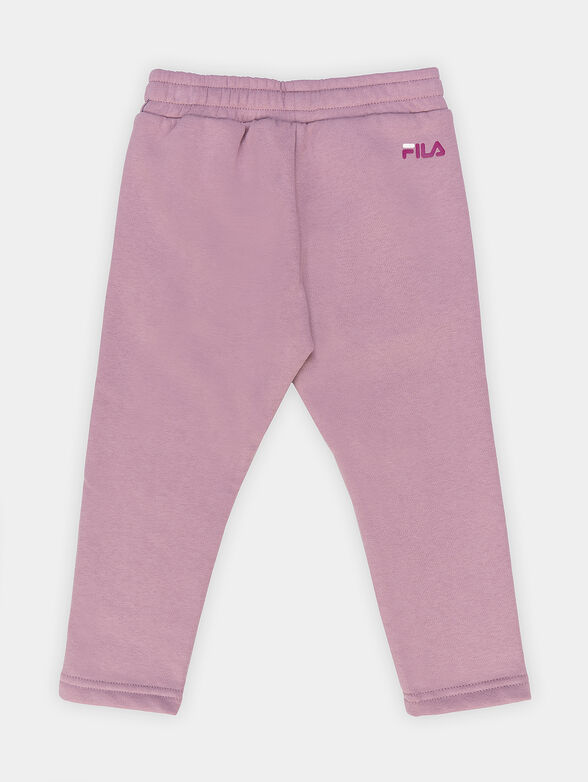 BITONTO pink sports pants with logo details - 2