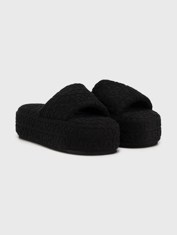 VERANDA slippers with monogram accent - 2
