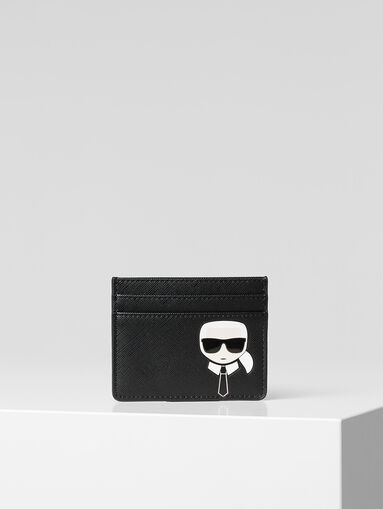K/IKONIK black card holder with Karl detail - 5