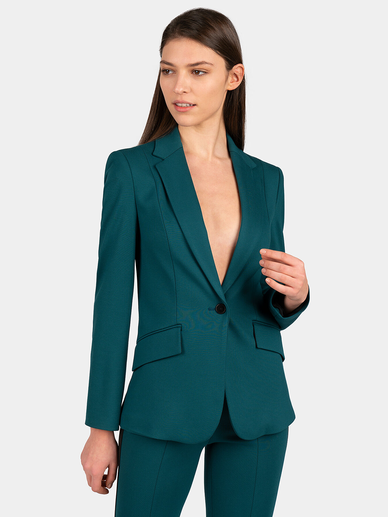 PUNTO blazer in green color brand Karl Lagerfeld — Globalbrandsstore.com/en