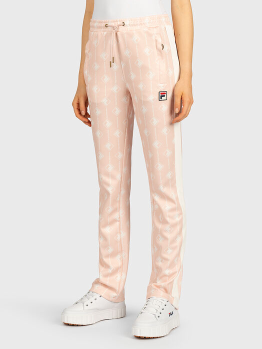 HAMO Pants with monogram logo print