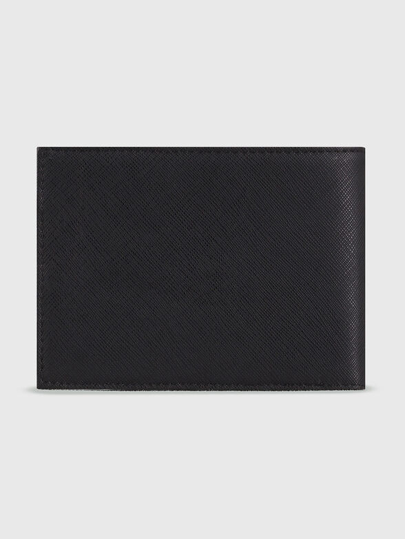 Saffiano effect logo wallet - 2