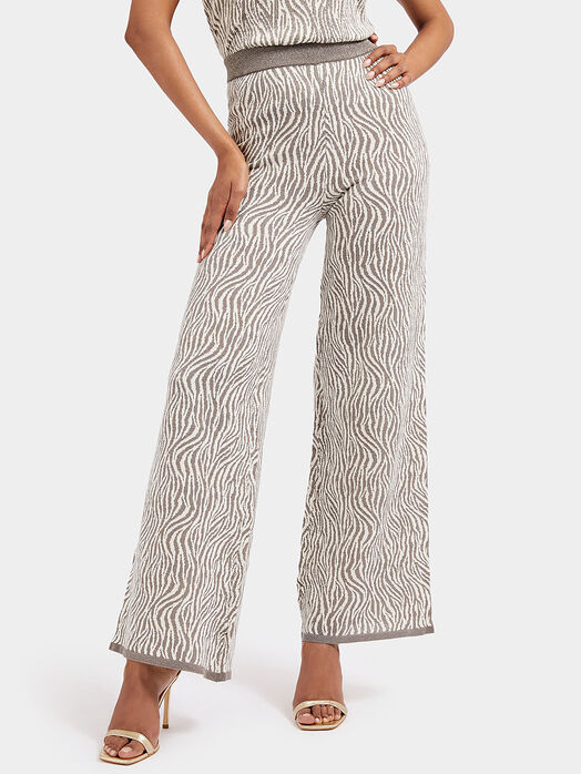 LILIANE knitted pants with wide legs