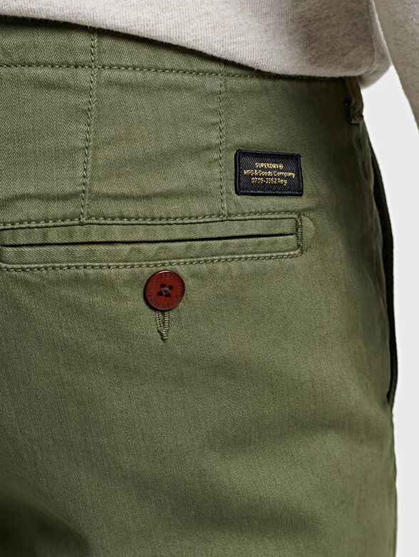 VINTAGE beige chino shorts - 3