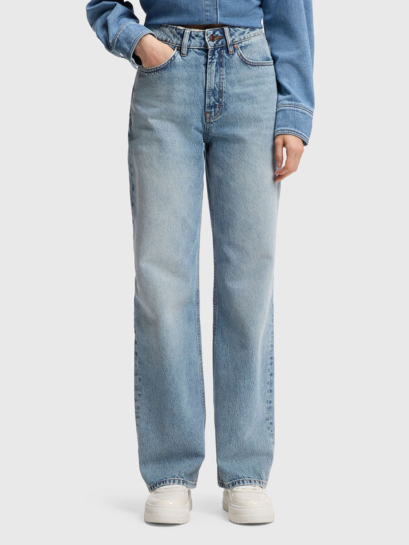 Light blue wide leg jeans - 1