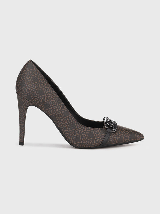 VICKIE heeled shoes with monogram print - 1