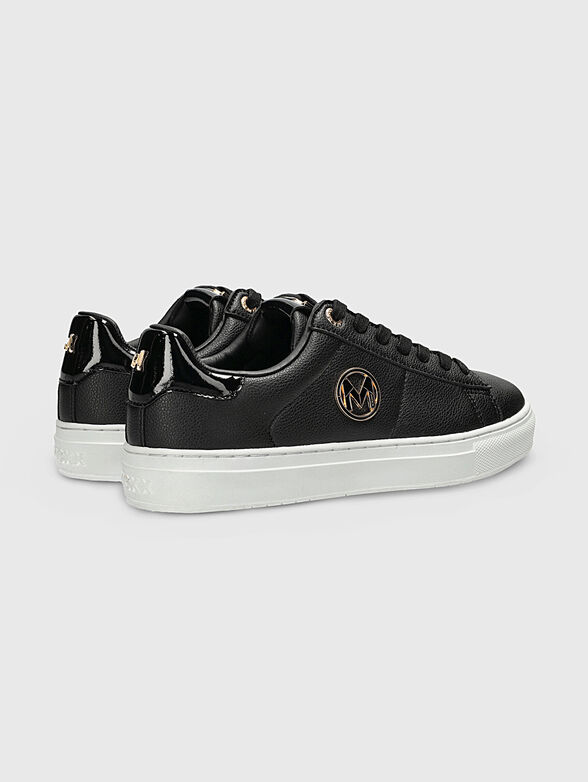 CRISTA LOVE black sports shoes with  accents - 3