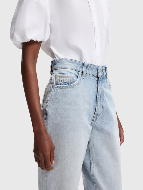 Mom  jeans in blue denim - 3