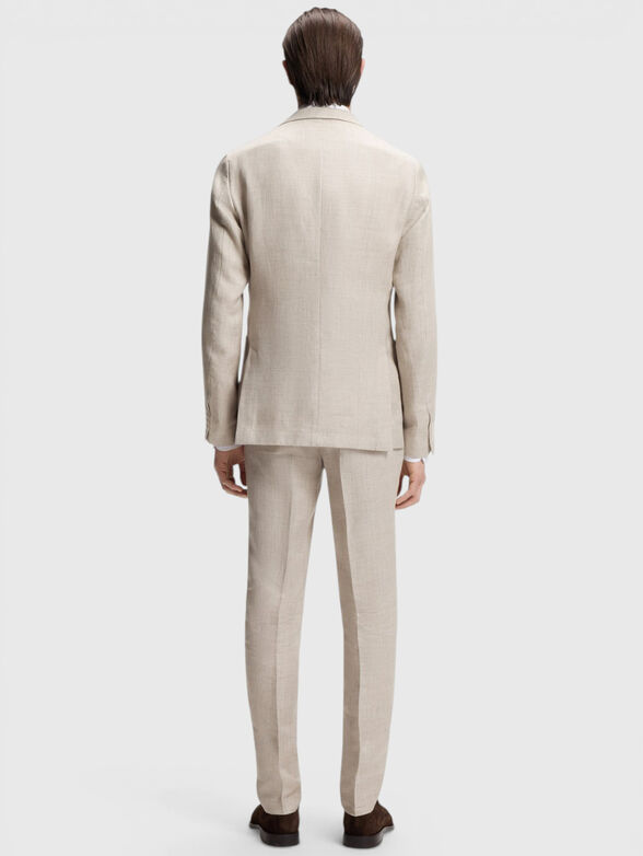 Slim-fit linen-blend blazer - 2