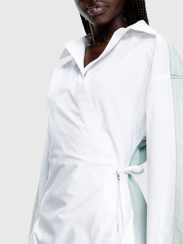 D-ELPHI-DEN dress with contrasting textures - 2