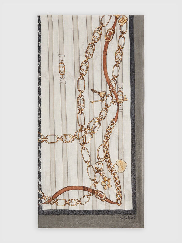 Long scarf with print - 1