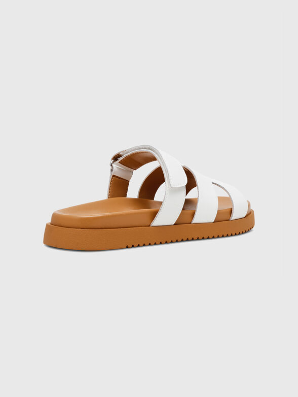 Leather slides - 4
