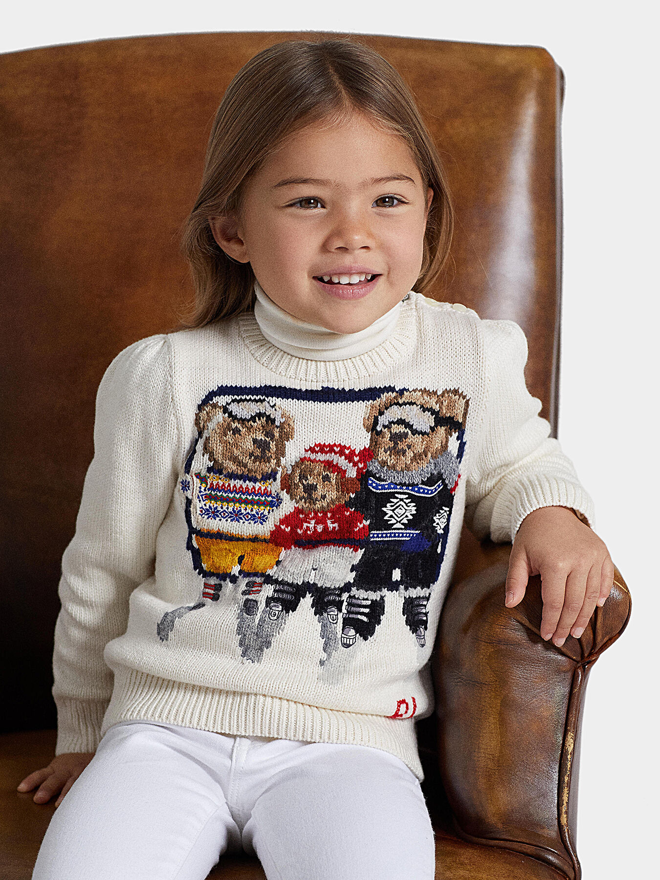 Cotton sweater with Polo Bear accent brand POLO RALPH LAUREN Globalbrandsstore en
