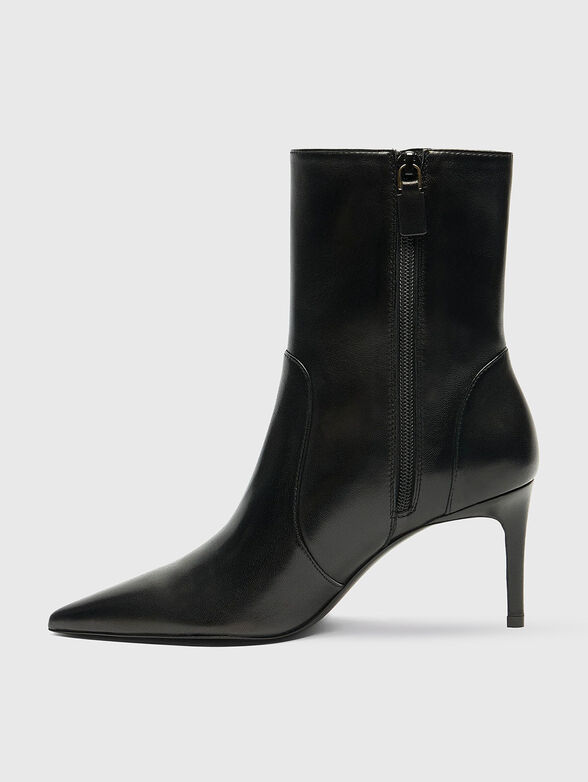 STUART POWER 75 leather boots with heel and zip - 4