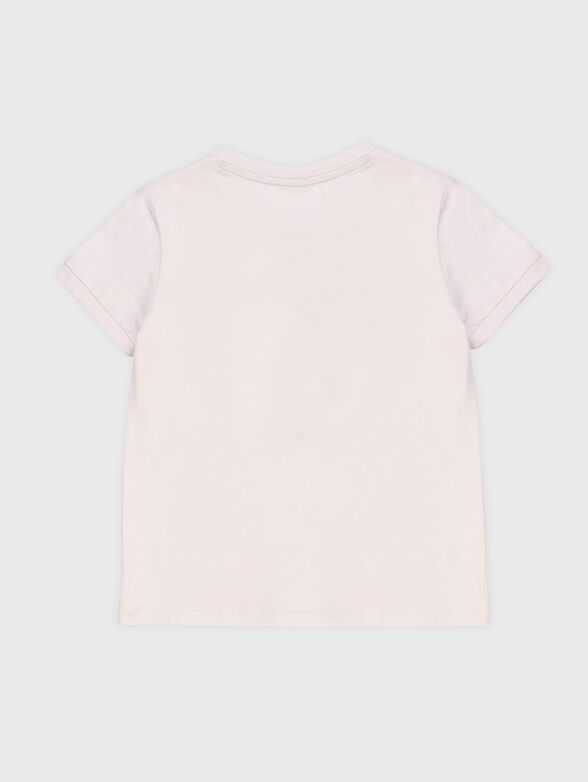 Black cotton T-shirt with logo print - 2