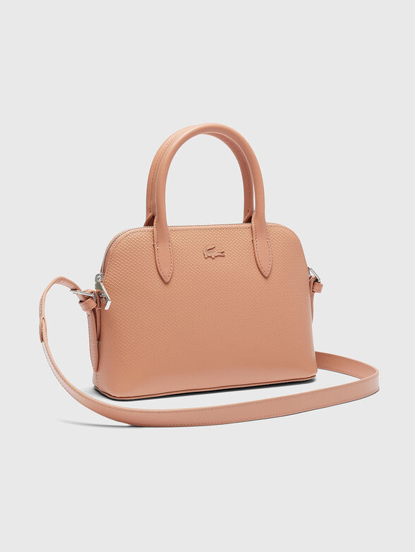 Small leather bag with saffiano effect - 4