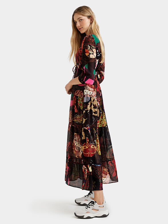 VIENA Dress with floral motifs - 6