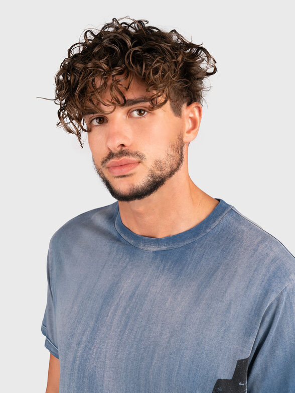 Cotton T-shirt with art print - 4